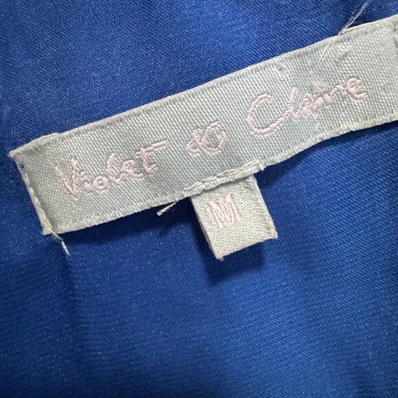 Violet & Claire Blue Sleeveless Ruffle Layered Blouse Size M - Picture 4 of 7